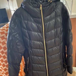 Calvin Klein Plus Size Black Coat